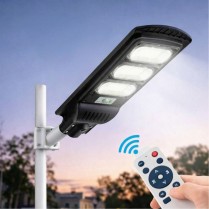 Lampa stradala LED cu Panou Solar Integrat si telecomanda - 150W/6500k
